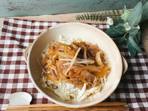 新生姜たっぷり豚丼♛